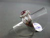 ANTIQUE 1.96CT DIAMOND & AAA RUBY PLATINUM FLOWER DESIGN ENGAGEMENT RING AMAZING