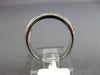 ESTATE .76CT DIAMOND & AAA SAPPHIRE 14K WHITE GOLD 3D INVISIBLE ANNIVERSARY RING