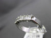 ESTATE 1.0CT DIAMOND 14KT WHITE GOLD 5 STONE SHARED PRONG ANNIVERSARY RING