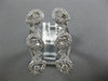 ESTATE LARGE .92CT DIAMOND 18KT WHITE GOLD 3D MULTI PEAR SHAPED ZIG ZAG FUN RING