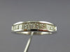ESTATE .50CT DIAMOND 14K WHITE GOLD 3D CLASSIC PRINCESS CHANNEL ANNIVERSARY RING