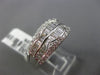 ESTATE WIDE 2.13CT ROUND & BAGUETTE DIAMOND 18KT WHITE GOLD 3D ANNIVERSARY RING