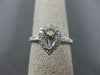 ESTATE .38CT DIAMOND 14KT WHITE GOLD PEAR SHAPE HALO SEMI MOUNT ENGAGEMENT RING