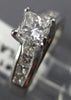 ESTATE 1.78CT PRINCESS DIAMOND PLATINUM 3D LUCIDA ENGAGEMENT RING #19559