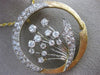 ANTIQUE LARGE 2.5CT OLD MINE CUT DIAMOND 14K TWO TONE GOLD FLOWER PENDANT #2490