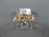 ESTATE .96CT ROUND DIAMOND & AAA OVAL MORGANITE 14KT ROSE GOLD ANNIVERSARY RING
