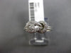 ESTATE .25CT DIAMOND 14KT WHITE GOLD 3D FILIGREE LOVE KNOT BELT SOLITAIRE RING
