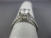 LARGE CERTIFIED 2.23CT DIAMOND 14K WHITE GOLD HEART ENGAGEMENT RING E VVS #25770