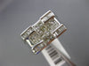 WIDE 1.15CT BAGUETTE & PRINCESS DIAMOND 14KT WHITE GOLD 3D MENS RECTANGULAR RING