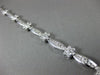 ESTATE LARGE 2.66CT DIAMOND 14K WHITE GOLD 3D FLOWER BY THE YARD TENNIS BRACELET