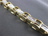 ESTATE WIDE 2.58CT DIAMOND 14KT TWO TONE GOLD 3D INVISIBLE TENNIS BRACELET #3008