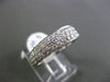 ESTATE WIDE 1.02CT DIAMOND 14K WHITE GOLD 3D GRADUATING WEDDING ANNIVERSARY RING