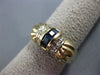 ESTATE .56CT DIAMOND & AAA SAPPHIRE 14KT WHITE & YELLOW GOLD 3D BOW TIE RING