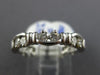 ESTATE 1.0CT ROUND CUT DIAMOND 18KT WHITE GOLD CLASSIC WEDDING ANNIVERSARY RING