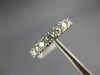 ESTATE 1.08CT DIAMOND 14KT WHITE GOLD 3D NINE STONE COMFORT FIT ANNIVERSARY RING