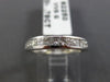 ESTATE .78CT DIAMOND 14KT WHITE GOLD 3D CLASSIC CHANNEL WEDDING RING BAND #1338