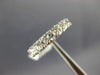 ESTATE 1.08CT DIAMOND 14KT WHITE GOLD 3D NINE STONE COMFORT FIT ANNIVERSARY RING