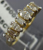 ESTATE .85CT DIAMOND 14KT YELLOW GOLD MARQUISE & BAGUETTE ANNIVERSARY RING #6898