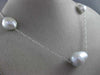 ESTATE LARGE & LONG SOUTH SEA PEARL 14KT WHITE GOLD BY THE YARD TIN TOP NECKLACE