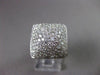 ESTATE LARGE 2.60CT DIAMOND 14KT WHITE GOLD  PYRAMID PAVE RING SIMPLY BEAUTIFUL!