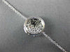 ESTATE WIDE .35CT DIAMOND 18KT WHITE GOLD CLASSIC OPEN FILIGREE FLOWER BRACELET