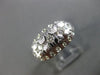 ANTIQUE WIDE .50CT DIAMOND PLATINUM 3D FILIGREE WEDDING ANNIVERSARY RING #26220