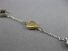 ESTATE LONG TIFFANY & CO. 18K WHITE & YELLOW GOLD FLOATING HEART BRACELET #23095
