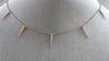 ESTATE .15CT ROUND DIAMOND 14KT ROSE GOLD 3D BY THE YARD SPIKY FLOATING PENDANT