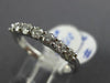 ESTATE .51CT ROUND DIAMOND 14KT WHITE GOLD 3D CLASSIC 7 STONE ANNIVERSARY RING