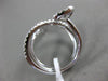 ESTATE EXTRA LARGE 1.49CT DIAMOND 18K WHITE GOLD MULTI ROW HEART PEAR SHAPE RING