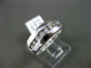 ESTATE WIDE .33CT DIAMOND 14KT WHITE GOLD 3D CHANNEL WEDDING ANNIVERSARY RING