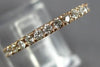 ESTATE .66CT DIAMOND 14KT ROSE GOLD 3D CLASSIC ROUND ETERNITY ANNIVERSARY RING