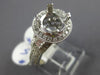 ESTATE 1.1CT DIAMOND 14K WHITE GOLD FILIGREE MILGRAIN SEMI MOUNT ENGAGEMENT RING