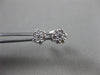 ESTATE .25CT DIAMOND 14KT WHITE GOLD 3D CLASSIC CLUSTER FLOWER STUD EARRINGS