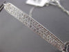 ESTATE .90CT ROUND DIAMOND 14KT WHITE GOLD 3D PAVE 3 ROW MILGRAIN BAR BRACELET