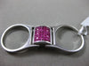 ESTATE 2.0CT DIAMOND & AAA RUBY 14KT WHITE GOLD 3D INTERCHANGEABLE FUN RING