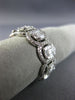ESTATE LARGE 1.96CT DIAMOND 18KT WHITE GOLD 3D ETERNITY WEDDING ANNIVERSARY RING
