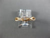 ESTATE .22CT ROUND DIAMOND 18KT ROSE GOLD 3D CLASSIC INFINITY ROPE LOVE RING