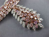 ESTATE EXTRA LARGE 51.11CT WHITE & PINK DIAMOND 18KT WHITE & ROSE GOLD NECKLACE