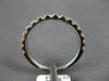 ESTATE .86CT DIAMOND 14KT WHITE GOLD 3D ROUND SEMI ETERNITY ANNIVERSARY RING