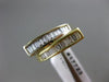 ESTATE .78CT BAGUETTE DIAMOND 14K TWO TONE GOLD CLASSIC DOUBLE SIDED RING #17723