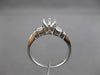 ESTATE .48CT DIAMOND 14KT WHITE GOLD BAGUETTE SEMI MOUNT ENGAGEMENT RING #17814