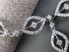 ESTATE LONG 8.25CT DIAMOND 18KT WHITE GOLD FLOATING MULTI ROW PAVE EYE NECKLACE