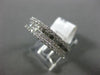 ESTATE 1.16CT DIAMOND 18K WHITE GOLD 4ROW SEMI ETERNITY WEDDING ANNIVERSARY RING