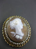 ANTIQUE 14KT YELLOW GOLD HANDCRAFTED PEARL VICTORIAN 3D CAMEO PIN BROOCH #24441