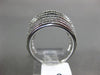 ESTATE LARGE 1.0CT DIAMOND 14KT WHITE GOLD 3D MULTI ROW CLASSIC ANNIVERSARY RING