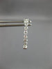 ESTATE .50CT DIAMOND 14KT WHITE GOLD 3D CLASSIC OVAL INSIDE OUT HOOP EARRINGS