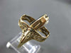 ANTIQUE WIDE .03CT DIAMOND 14K YELLOW GOLD LADY CAMEO REVERSIBLE RING  #26428