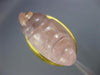 ANTIQUE MASSIVE 50.0CT AAA PINK QUARTZ 18K YELLOW GOLD 3D HANDCRAFTED LUCKY RING