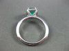 ESTATE 1.31CT AAA EMERALD & DIAMOND 14KT WHITE GOLD HALO ENGAGEMENT RING #22244